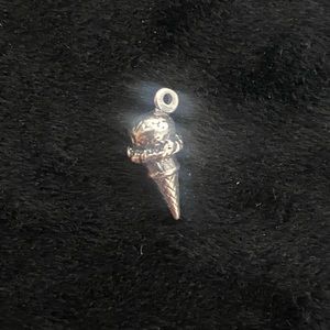 Retired James Avery ice cream cone charm
